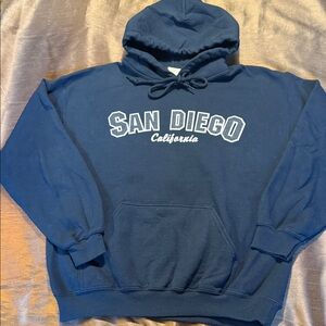 Gildan Dark Blue San Diego California Hoodie